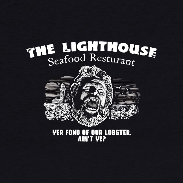 Lighthouse Resturant  (Black Print) by Miskatonic Designs